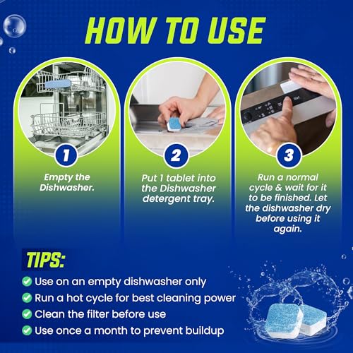 Dishwasher Cleaner Tablets for Descaling (26 Count)