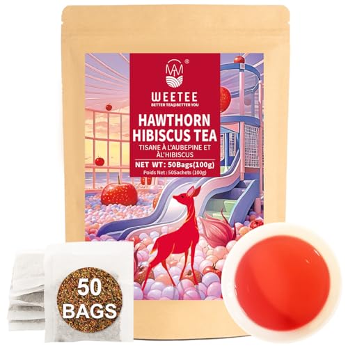Hawthorn Hibiscus Tea Bags 50ct (50 Count)
