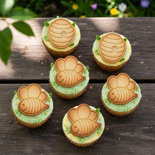 Bee Happy Mini 2" Cookie Cutter & Stamp Set
