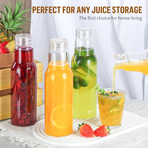 25 Oz Glass Bottles with Lids (4 Count)