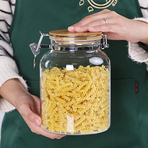 Clear Glass Cookies Jars with Airtight Lids (2 Count)