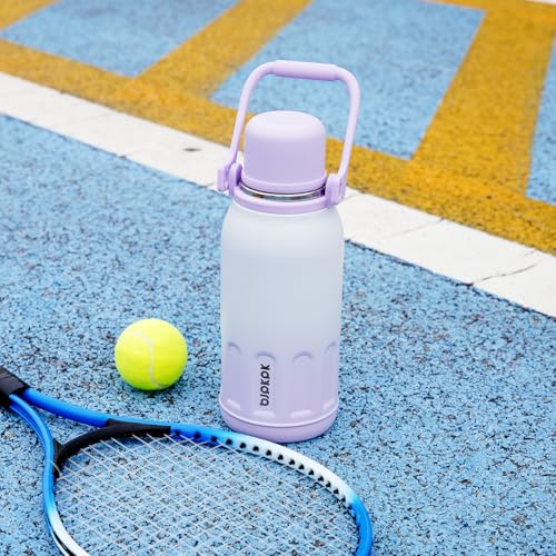 Stainless Steel Insulated Bottle with Handle & Strap