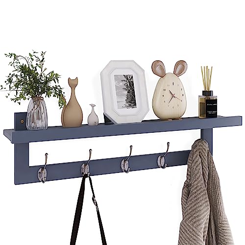 Coat Hooks with Shelf Wall
