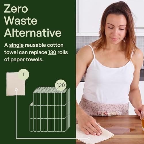 5 Pack Reusable Kitchen Paper Towels (5 Count)