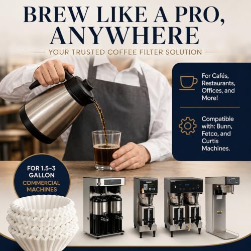 Katy’s Extra Large Commercial Coffee Filters (250 Count)