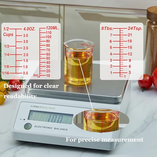 4 oz 120 ml Glass Measuring Cup with V