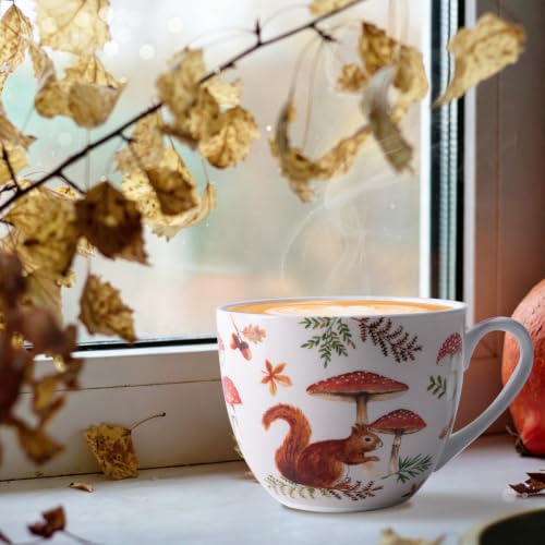 Autumn Squirrel Hug Mug