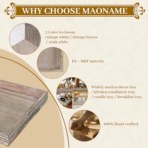 Square Wood Serving Tray