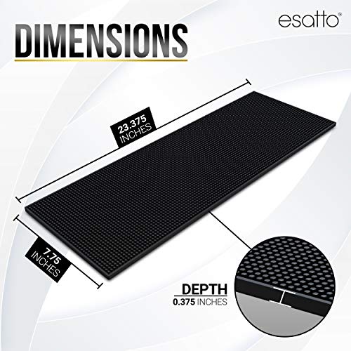 23.375” x 7.75” Double Width Professional Spill Bar Supply Mat Bartender Non (2 Count)