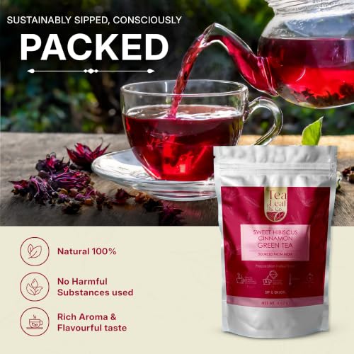 Sweet Hibiscus Green Tea Loose Leaf (3.53 Ounce)