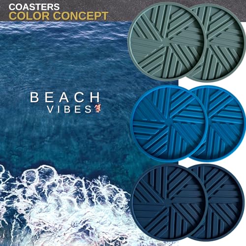 Silicone Coasters Set of 6