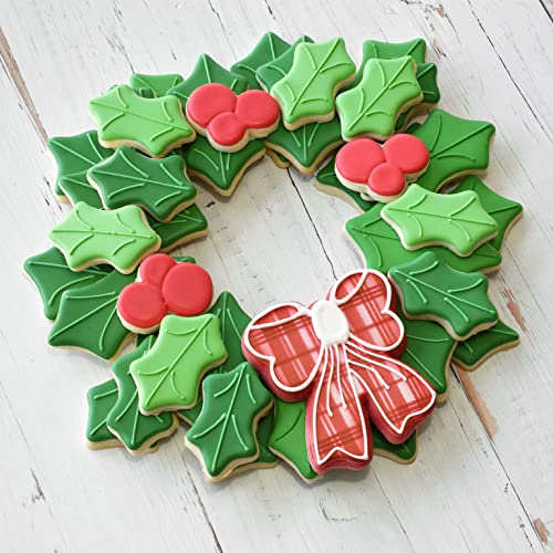 International 2030 Christmas Holiday Wreath Centerpiece Cookie Cutters (4 Count)