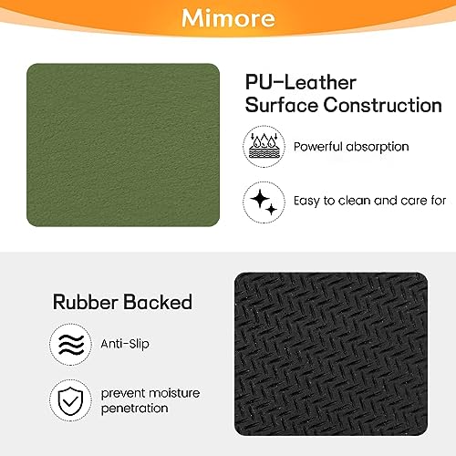 Coffee Mat 16x24 Inch Green Bar Mat for Countertop