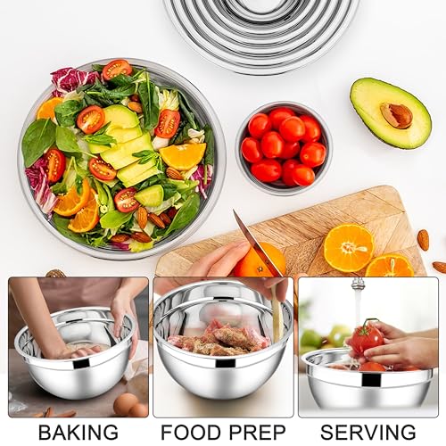 Stainless Steel Mixing Bowls (7 Count)