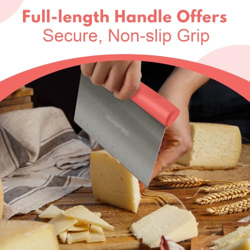 Multi Purpose Stainless Steel Bench Scraper Dough Blender & Pastry Cutter