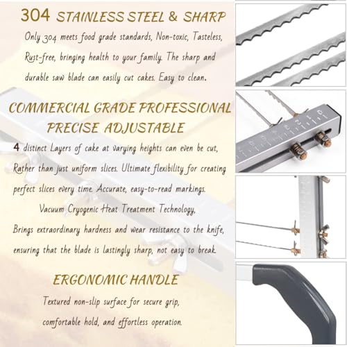 Professional Cake Leveler Slicer Cutter 4