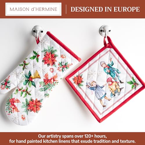 100% Cotton Oven Mitt & Pot Holder Set (2 Count)