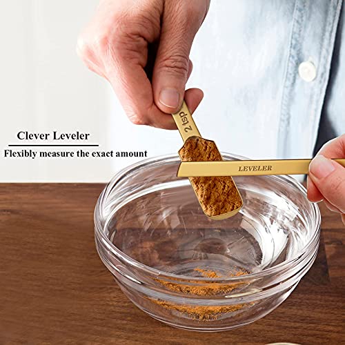 Copper Plated Measuring Cups & Spoons Set of 21
