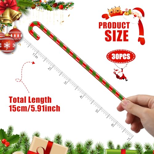 30Pcs Christmas Drink Stirrer Candy Cane Stir Stick (30 Count)