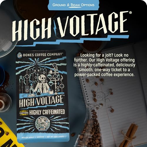 High Voltage Highly Caffeinated Unflavored Coffee (12 Ounce)