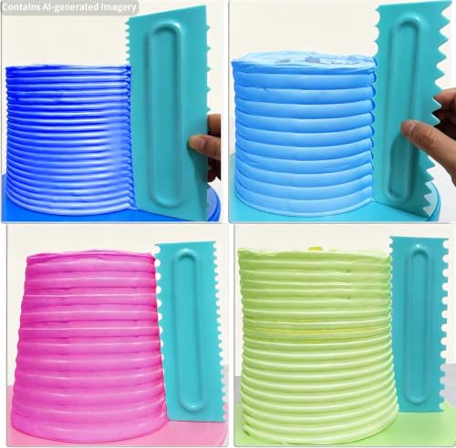 Cake Scraper set of 8 Pack Cake Edge Tools (8 Count)