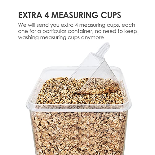 Extra Large Airtight Food Storage Containers (4 Count)