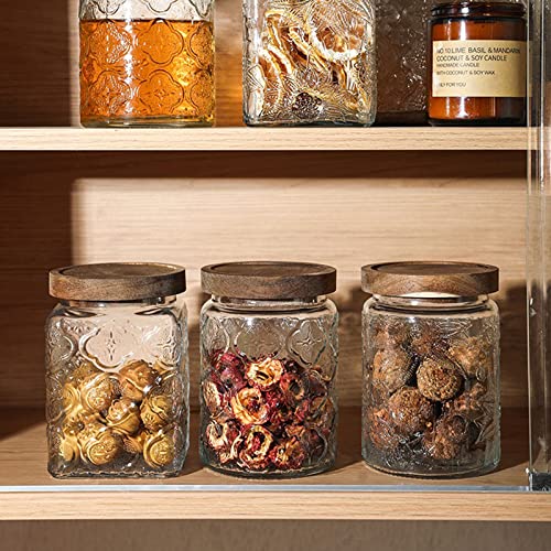 Vintage Glass Airtight Storage Jar Set of 4