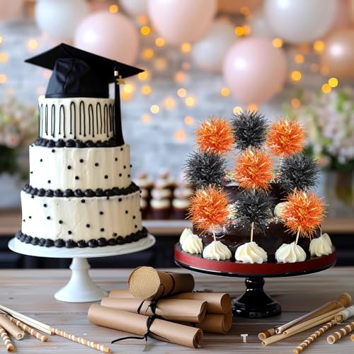 100 Pcs Halloween Foil Firework Cupcake Toppers