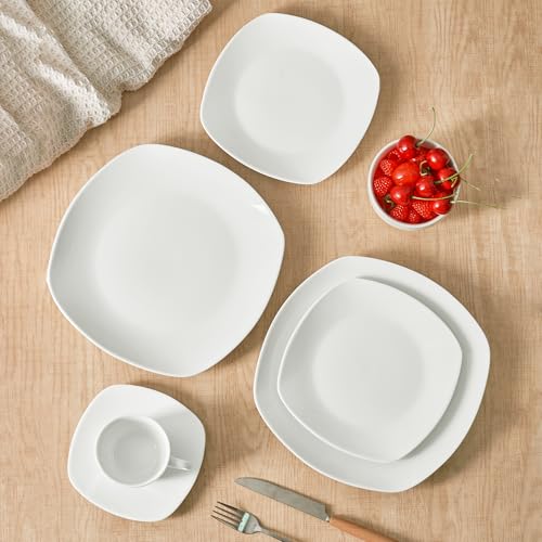 10" Square Dinner Plates Set of 4 (4 Count)