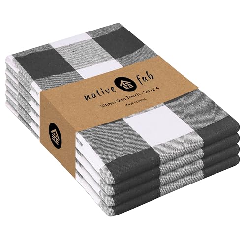 4 Pack Kitchen Towel with Hanging Loop 16x26 inches