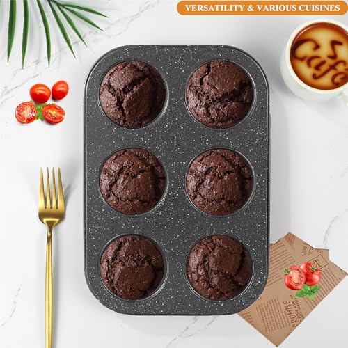 Nonstick 6 Cup Muffin Pan (2 Count)
