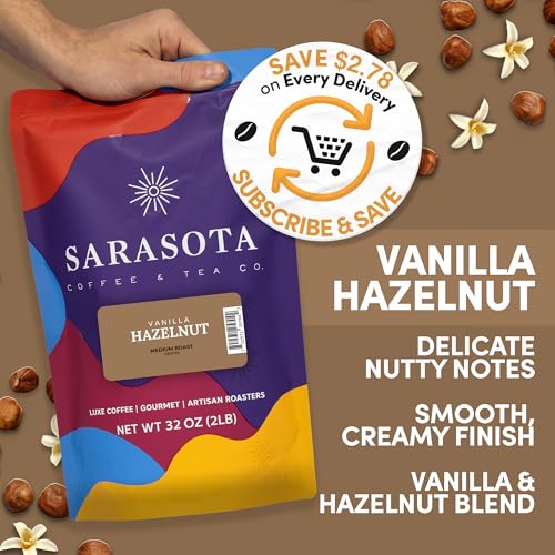 2 lb Vanilla Hazelnut Ground Coffee (32 Ounce)