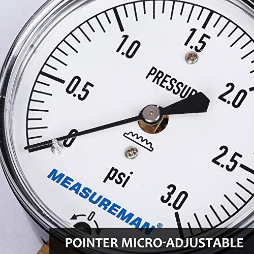 Diaphragm Type Capsule Low Pressure Gauge 3psi