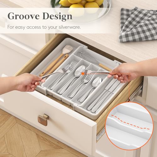 Expandable Silverware Drawer Organizer