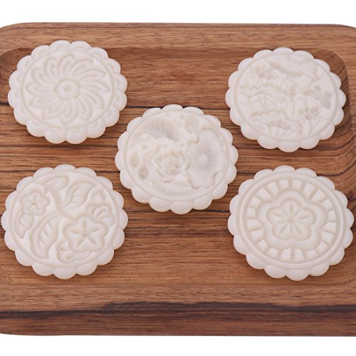 Cookie Stamp Mooncake Mold Set (5 Count)