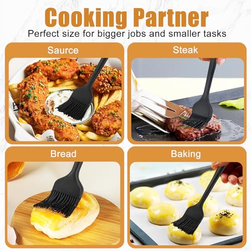 Silicone Basting Brush for Cooking 2 Pcs Pastry Brush for Grilling