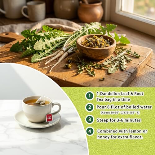 Dandelion Leaf & Root Tea Bags (50 Count)