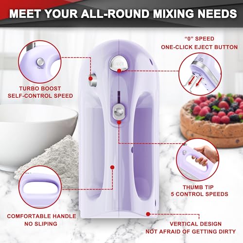 Hand Mixer Electric Handheld 400W