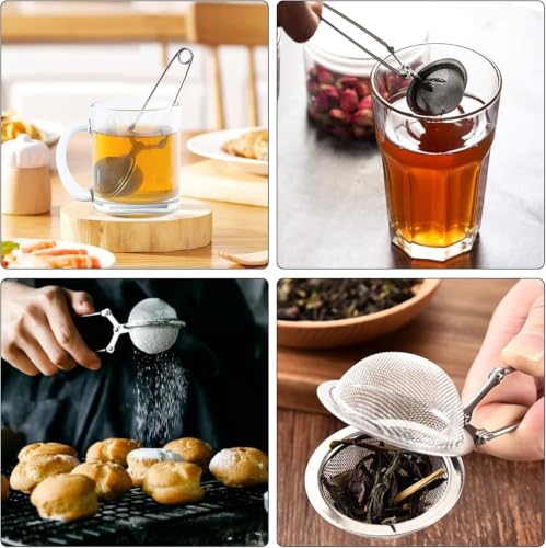 Premium Stainless Steel Tea Infuser 20 Pcs Snap Ball Filter (20 Count)