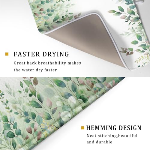 Hummingbird Dish Drying Mat for Kitchen Countertop