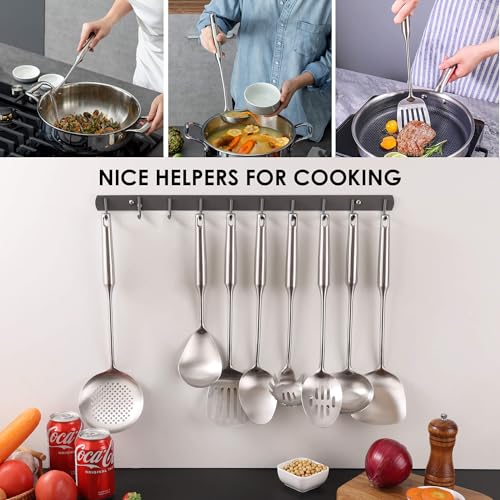 18 10 Stainless Steel Kitchen Utensils Set (8 Count)