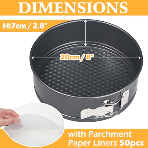 8 Inch Springform Pan Set for Baking
