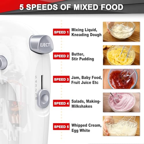 Hand Mixer Electric Handheld 400W