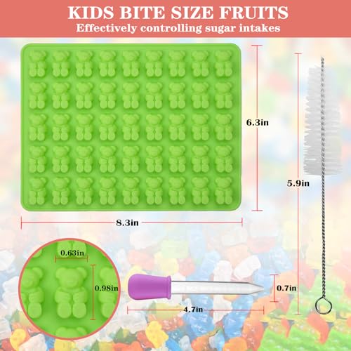 Large Gummy Bear Molds Candy Molds (360 Count)