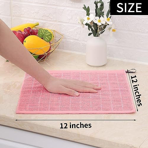 100% Cotton Terry Kitchen Dish Cloths (12 Count)