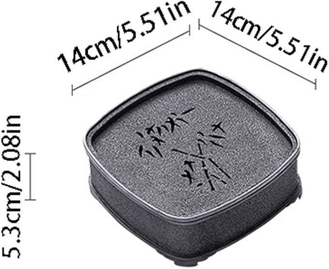 Tea Set Chinese Style Retro Shape Household Square Water Storage Dry Tea Tray Dry Tea Tray Chinese Tea Set