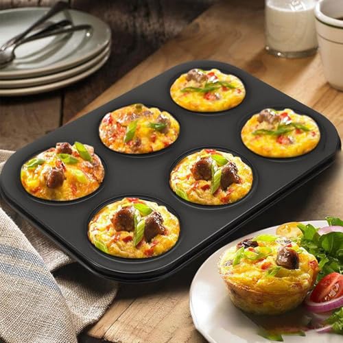 2 Packs 6 Cup Muffin Baking Pan Tin