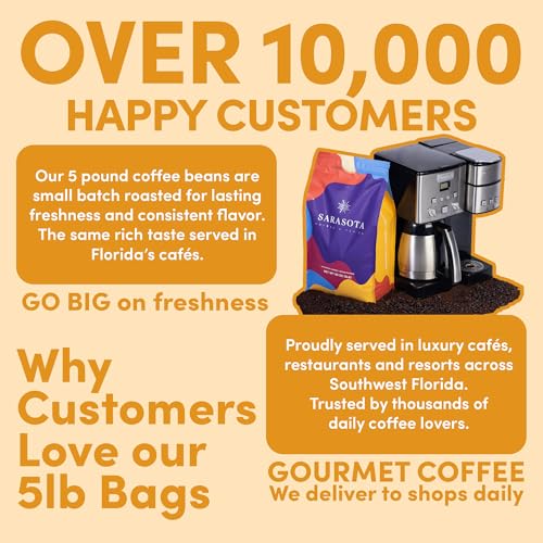 Sarasota Coffee Whole Bean Southern Texas Butter Pecan (80 Ounce)