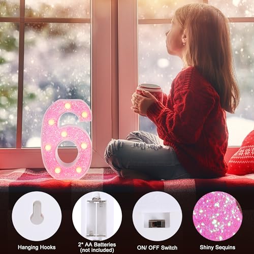 Pink Light up Letters
