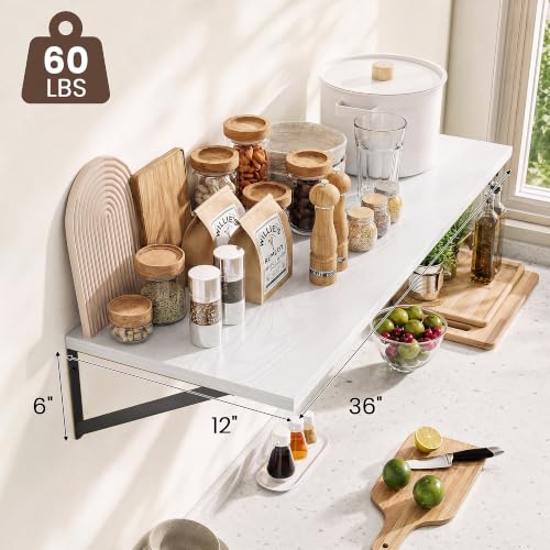 Wall Mounted Floating Shelves Set of 2 (2 Count)